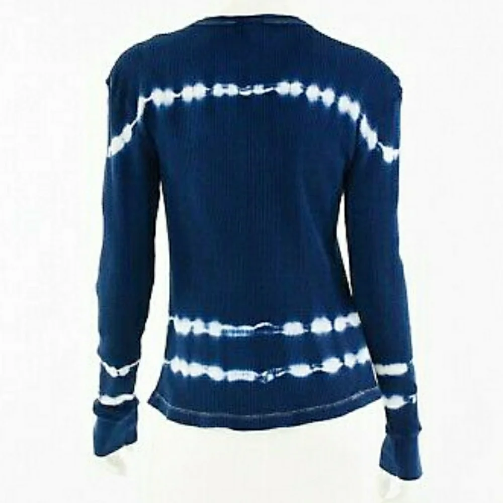 Dave Matthew's Band Tie Dye Thermal Shirt Size Lg - Picture 3 of 7